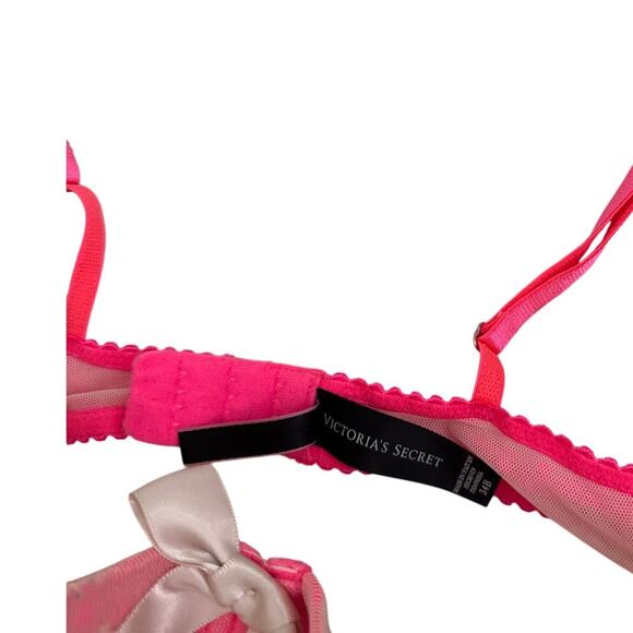 Victoria's Secret Intimates Sexy Little Things Pink Babydoll Lingerie Size 34B - Picture 3 of 3